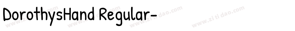 DorothysHand Regular字体转换